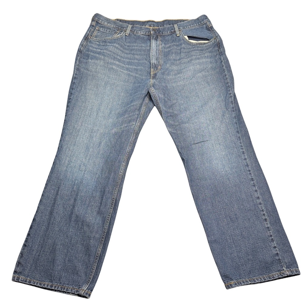 Levi's 559 Relaxed Straight Leg Jeans Size‎ 44x32 Medium Wash 100% Cotton Denim
